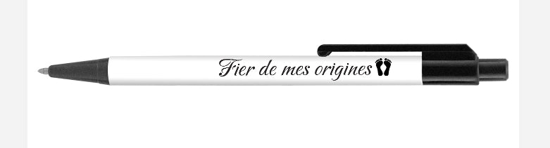 Stylo "Fier de mes origines👣"